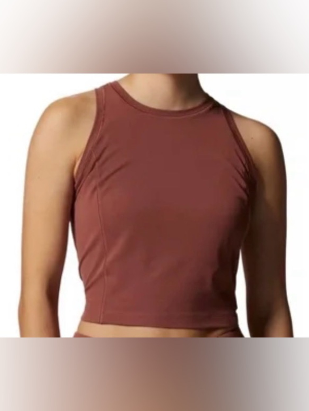 Mountain Hardwear Women's Racerback Tanklette in Dusty Rose